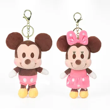 100% Originál Disney Plyšové Klipy Minnie Micky Mouse Daisy Donnald Kačica Plyšáka Cartoon Keychain Módne Doplnky