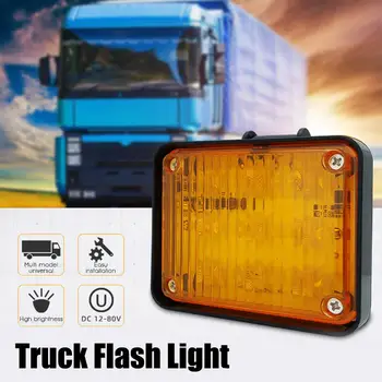 12-80V Truck flashová Svetla Otočením Lampa KLASU 9 LED pre Auto Truck Dekor Výstražné Strobe Signál Lampy Nákladných Svetlo LED Auto Príslušenstvo