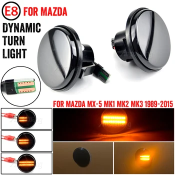 1Pair Bočné Obrysové Svetlo LED Dynamický Zase Signálu Repeater Lampa Indikátor Pre Mazda MX5 MX-5 MK1 MK2 MK3 1989-2014 2015
