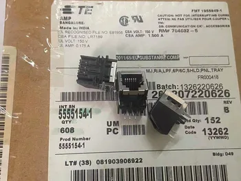 1PCS Pôvodné TE AMP Tyco Amp modulárny konektor 5555154-1 Ethernetový konektor RJ45 RJ11