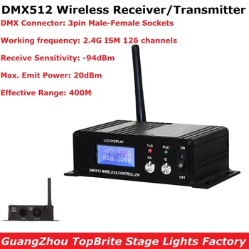 2.4 G Bezdrôtový Dmx 512 Regulátor Vysielač, Prijímač Lcd Displej Dmx Regulátor Repeater Disco Svetlo Led Par Svetlo Radič