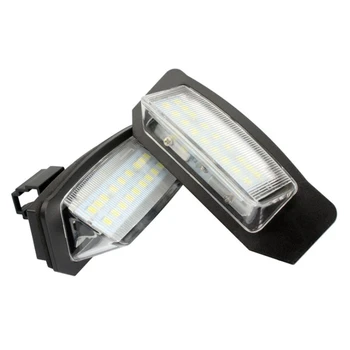 2KS LED Licenčné Číslo Doska Svetlo Lampy pre Mitsubishi Outlander 2 3 Lancer Eclipse 3 4 Kríž Galant Xpander I-MiEV