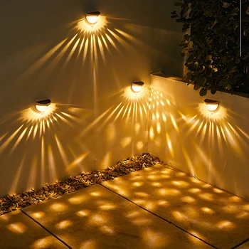 2KS LED Solárne Svetlo Vonkajšie Nástenné Svietidlá Záhradné Lampy Nepremokavé Solárne Lampy Dvore je Záhradné Dekorácie LED Svetla