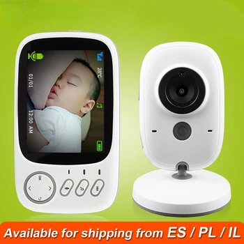 3.2 palcový Bezdrôtový Video Farba Baby Monitor Nočné Svetlo prenosná Detská Opatrovateľka Bezpečnostné Kamery, IR LED pre Nočné Videnie intercom