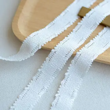 3Meters 2 cm široký Bielej Bavlny Kábel Čipkou Trim DIY Čipky textílie Gauč Dekorácie Materiálov Čipky Stuhou