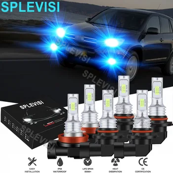 6PCS LED 8000K Ice Blue Svetlometov do Hmly Žiarovky vhodné Pre Toyota RAV4 2006-2012 Dodge Avenger 2013-2014 Honda Odyssey 2005-2010