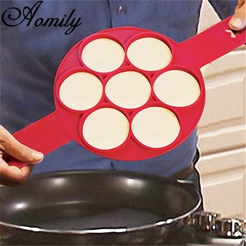 Amoliy Non-Stick Vajce Palacinky Silikónové Formy DIY Palacinka Maker Krúžok Pečenia Omeletu Formy Kuchyňa Formy Kuchyňa Pečenie Príslušenstvo