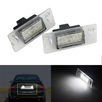 ANGRONG 2x LED Licenčné Číslo Doska Svetlo Lampy Canbus Pre Audi A4 B5 1995-2001 Biela