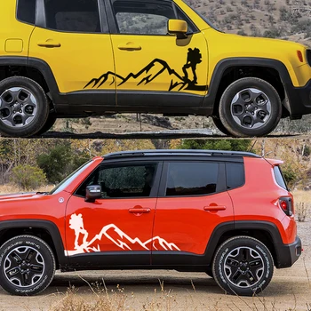 Auto DIY Jeep Auto Samolepky Bočné Dvere Grafický Vinyl Film Kotúča, pre Renegade Kompas Grand Cherokee Patriot Auto Príslušenstvo