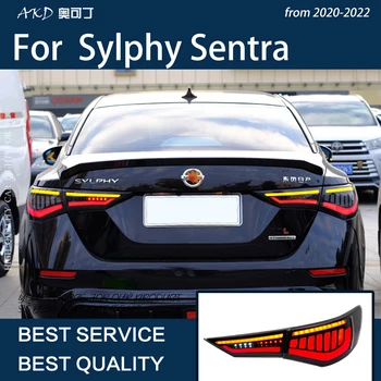 Auto Príslušenstvo Pre Sylphy 2020-2022 Sentra LED Auto zadné svetlá, Zadné Hmlové Svietidlo Dynamické Zase Signálneho Svetla Zvýrazniť Upgrade
