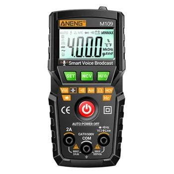 Digitálny Multimeter TRMS 4000Counts Voltmeter Auto-Škály Rýchlo, Presne meria Napätie, Prúd Amp - Odpor Diódy