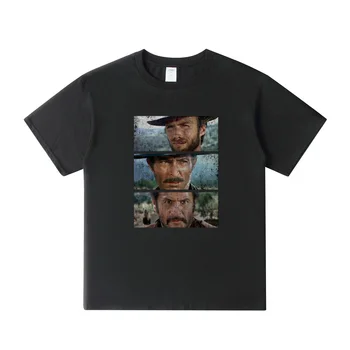 Dobré, Zlé a Škaredé T-Shirt Taliansko Západnej Eastwood Kovboj, T Košele Pre Ženy, Mužov Tričko Bežné Bavlnené Tričká Unisex Topy