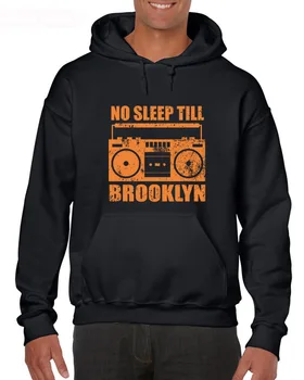 Horúce 2019 Muži Móda Bavlna Bez Spánku Až Brooklyn, New York, Ny 80S Mtv Cd Mixtape Rap Mikiny, Mikiny