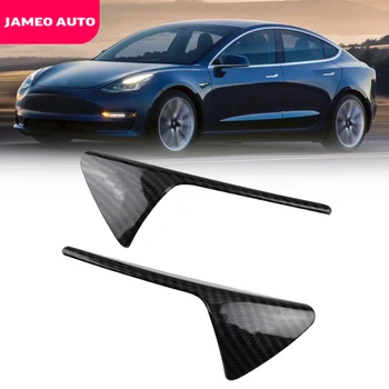 Jameo Auto Uhlíkových Vlákien Fotoaparát Pokrytie Výbava pre Tesla Model s 3 S X 2016 - 2020 Zapnite Indikátor Signálu Kryt Autopilota 2ks/set