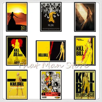 Kill Bill Vol.1 Klasický Biely Sulfátový Papier Maľby Nástenné Plagáty Samolepky Domova Darček 42X30cm