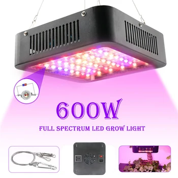 LED Rásť Svetlo 600W Phyto Lampy celé Spektrum Dual Led Čip Rastlín Lampa Pre Vnútorné Sadeníc Stan Skleníkových Kvet Fitolamp