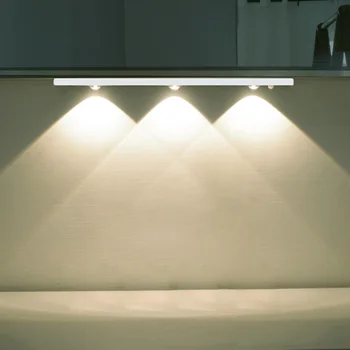 LED Tri-color Nastaviteľné Nočné Svetlo Nabíjania cez USB Plynulou Stmievania Senzor Svetiel, Obývacia Izba, Kuchyňa, Svietidlá Nástenné Svietidlo