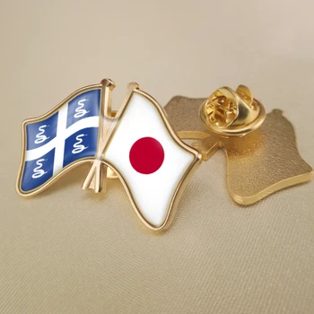 Martinik a Japonsko Prešiel Dvakrát Priateľstvo Vlajky Preklopke Kolíky Brošňa Odznaky