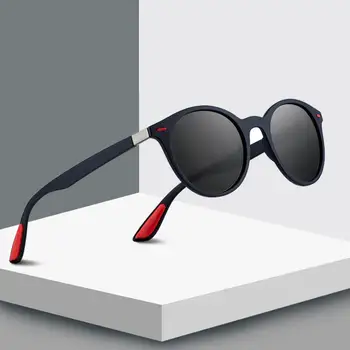 Muži Ženy Klasické Retro Nit Polarizované slnečné Okuliare Ľahšie Dizajn Oválny Rám UV400 Protection De Sol