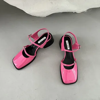 Non-slip Kolo Prst Sandále, Topánky Dámske Ležérne 2023 Lete Duté Pláži Elegantné Topánky kórejský Fashion Party Topánky Žena Dizajn