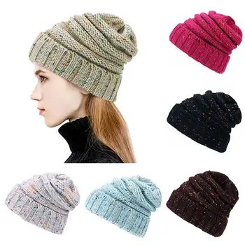 Nové Jesenné Zimné Čiapky Pletené Čiapky pre Ženy Girl 'S Hat Pletené Čiapky Spp Klobúk Hrubé Skullies Čiapky Dámy Zimné Klobúk