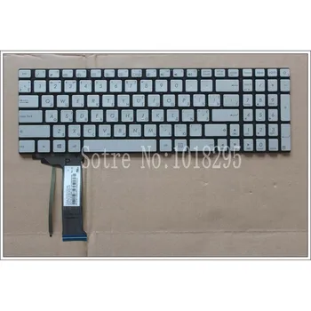 Nové PRE ASUS ZX50JX ZX50VW ZX50VX ZX70VW ZX70 ZX70V podsvietený ruskej RU notebooku, klávesnice strieborná