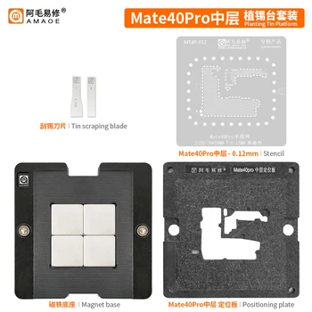 Oblek AMAOE Platné pre Huawei Mate40Pro strednej úrovni tin kvetináč /Mate40Pro základná doska strednej úrovni ocele oka