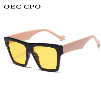 OEC CPO Nadrozmerné Námestie slnečné Okuliare Ženy Módne Okuliare Punk Okuliare Slnečné Okuliare Žena UV400 Odtiene Módne Okuliare Oculos