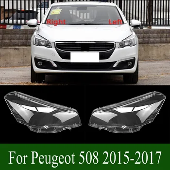 Peugeot 508 2015-2017 Svetlomet Shell Transparentné Tienidlo Lampy Objektív Predného Svetlometu Kryt Tienidlo Plexisklo