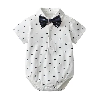 Potápačské Oblečenie Pre Chlapčeka Luk Gentleman Suit Infant Baby Kombinézu Oblečenie Pre Chlapca Jeden Kus Oblečenia Dieťa Letné Oblečenie