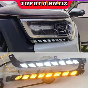 PRE Toyota Herax LED Denných prevádzkových Lampa Hilux Rocco Upravené Plačlivá Oko Denných prevádzkových Lampa Hmlové Svietidlo