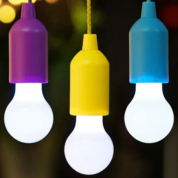 Prenosné Farebné LED Visí Lampa Šnúrkou Ľahký Stan Camping Žiarovky Retro Osvetlenie Vonkajšie Domov Nočné Svetlo