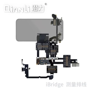 Qianli meranie kábel iBridge X XS XSM set základnej dosky detekcie obrazovku fotoaparátu chvost pripojte slúchadlo mikrofón