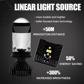R8-T9 auto svetlometu žiarovka H4 je univerzálne LED svetelných zdrojov vyrobené z csp čipom a Chladičom Objektív,výstup 12v 6000K bodové svetlo