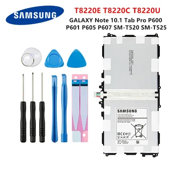 SAMSUNG Pôvodnej Tablet T8220E T8220C/U Batérie 8220mAh Pre Samsung GALAXY Note 10.1 Kartu Pro P600 P601 P605 P607 T520 T525 Nástroje