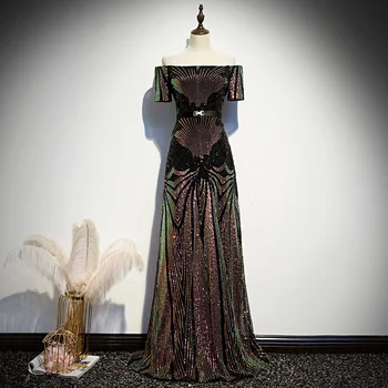 sequined výšivky maškaráda cos dlhé šaty formálne Šaty princezná kostým Viktoriánskej/