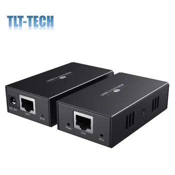 USB 2.0 Extender 4-Port USB Hub 50m Cez Ethernet, Cat5e/6 pre PC/Mikrofón/Webcam Potrebný Žiadny Ovládač