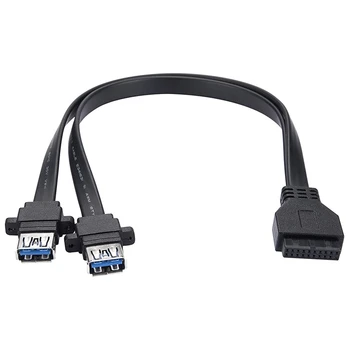 USB 3.0 Kábel 19-Pin Žien Väčší Ako 2 USB 3.0 (A) Žena, Pre Nahradenie USB Portu Počítača Prípade (0,3 M)