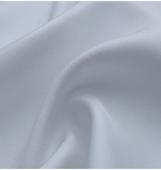 Veľkoobchod s Bielou Farbou Hodváb Keper Textílie pre Košeľu Oblečenie Cheongsam Y021