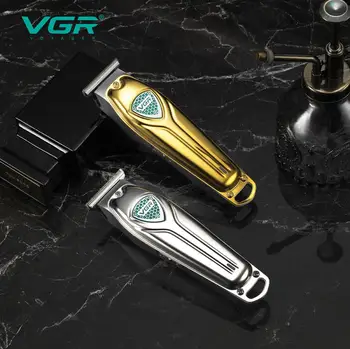 VGR Profesionálny Zastrihávač Chĺpkov Kovové Hair Clipper Mini Bezdrôtové ostrihať Stroj Elektrický Nabíjateľná Holič Zastrihávač Mužov V-911
