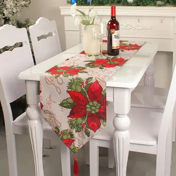 Vianočný Stôl Mat Umývateľný Tabuľka Dekor Runner Štýle Vianoc Dekoratívne Obrus