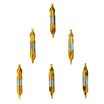 Vikda Hss Co M35 60 Stupňov Centrovanie Chamfer Vŕtačky Bit Forma Tin Potiahnuté Cnc Rezanie Kovov Nástroje, 5mm, 6mm