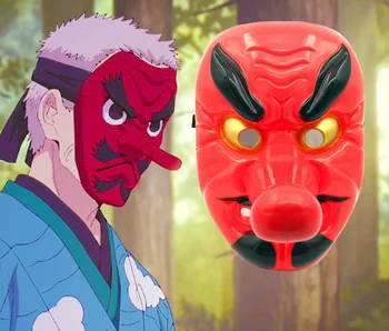 Vysoko-Q Unisex Anime Démon Vrah: Kimetsu č Yaiba Maska Cosplay Kostýmy Urokodaki Sakonji Masky & Okuliare Halloween Party Maska