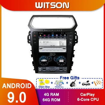 WITSON Android 9.0 vertikálne obrazovke Auto Multimediálne tesla GPS NAVIGÁCIE Rádio prehrávač pre FORD EXPLORER 2017 - 2019 -SYNC3
