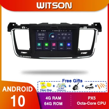 WITSON Android10 Octa-core PX5 AUTO DVD prehrávač Pre PEUGEOT 508 ips displej s veľkosťou 4 gb RAM, 64 GB ROM AUTA GPS NAVIGÁCIE