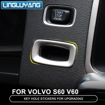Špeciálne Auto, Interiér, otvor panel dekoratívny kryt výbava nehrdzavejúcej ocele pásy krúžok 3D nálepka pre Volvo S60, V60